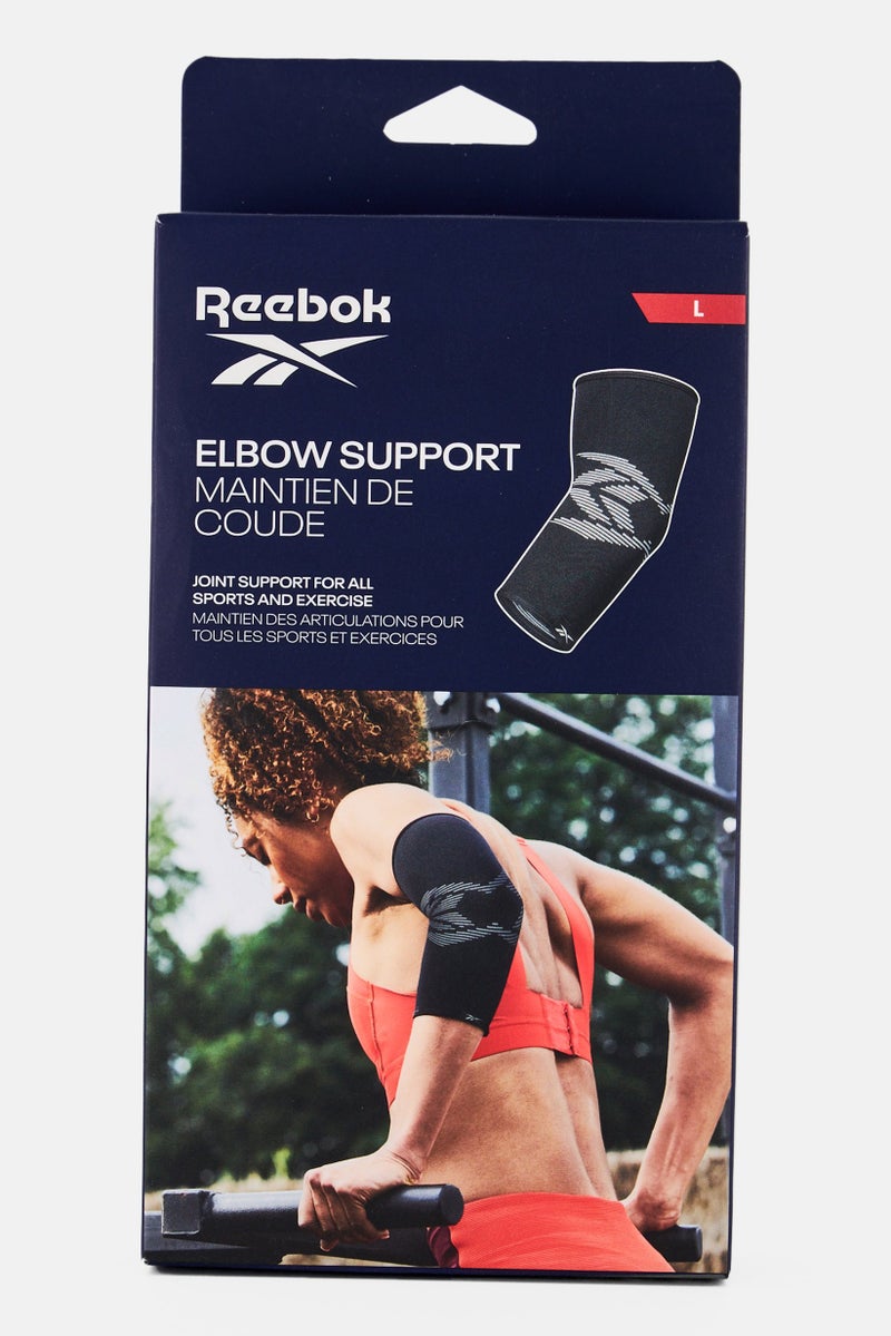 Reebok Women Brand Logo Elbow Support, Black - Image 1