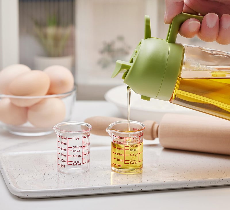 Ackers BORO3.3 High Borosilicate Glass Measuring Cup with V-Shaped Spout, 30ml (1oz) | Pack of 2 â€“ Precision Glass Measuring Cup for Kitchen & Bar - Image 5
