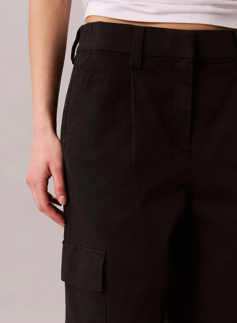 Calvin Klein  Relaxed Cotton Twill Cargo Pants for Women | Best Price UAE