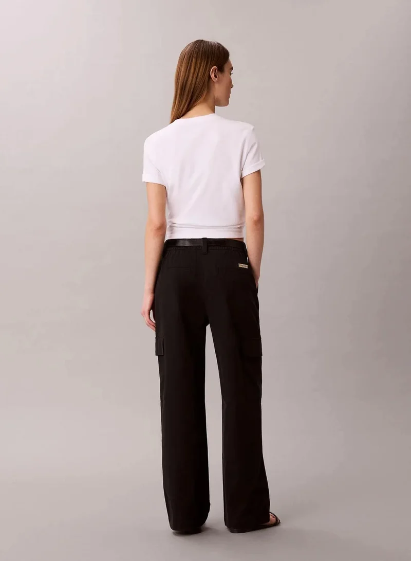 Calvin Klein  Relaxed Cotton Twill Cargo Pants for Women | Best Price UAE