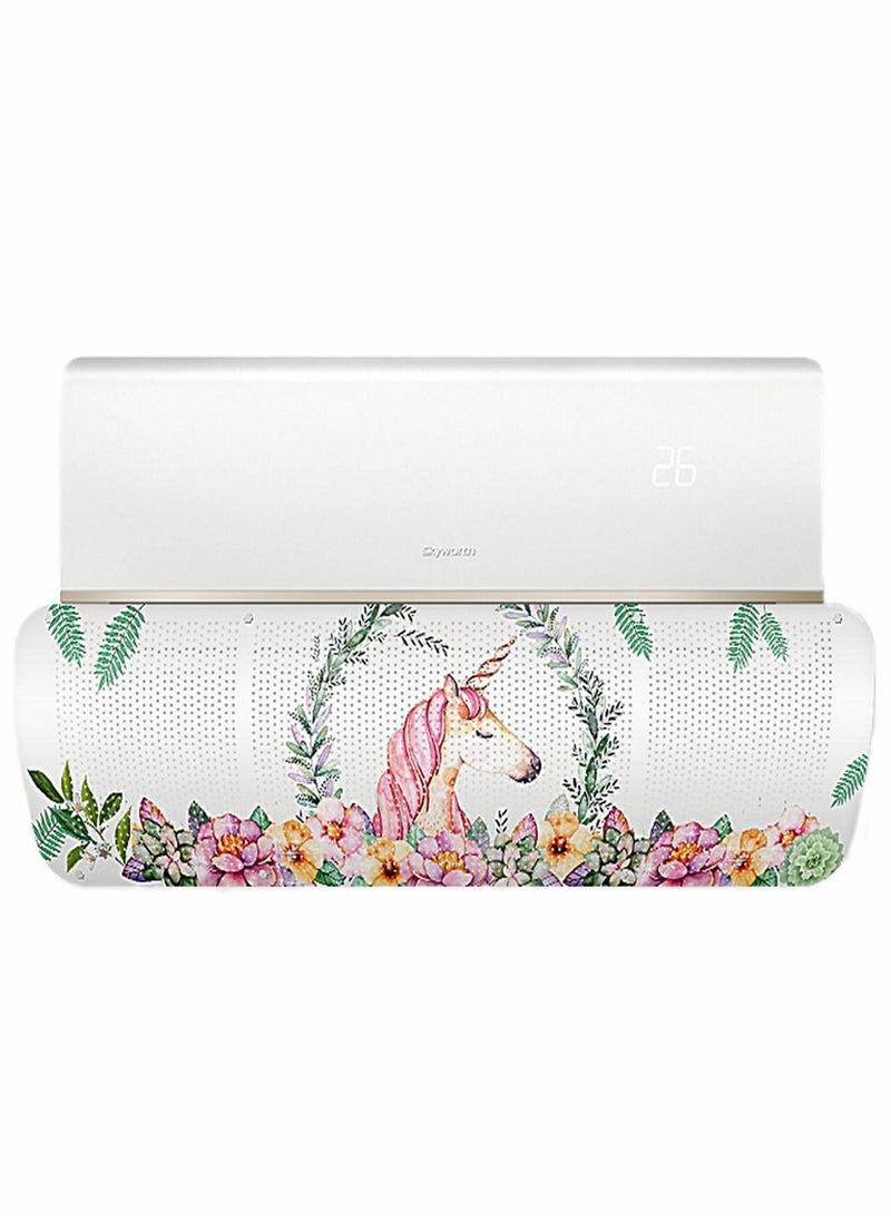 HomarKet - Unicorn Foldable Air Conditioner Deflector Confinement Vent Air Deflector Outlet Air Wing Air Wind Direction Conditioning Telescopic Windshield for Home - Image 1