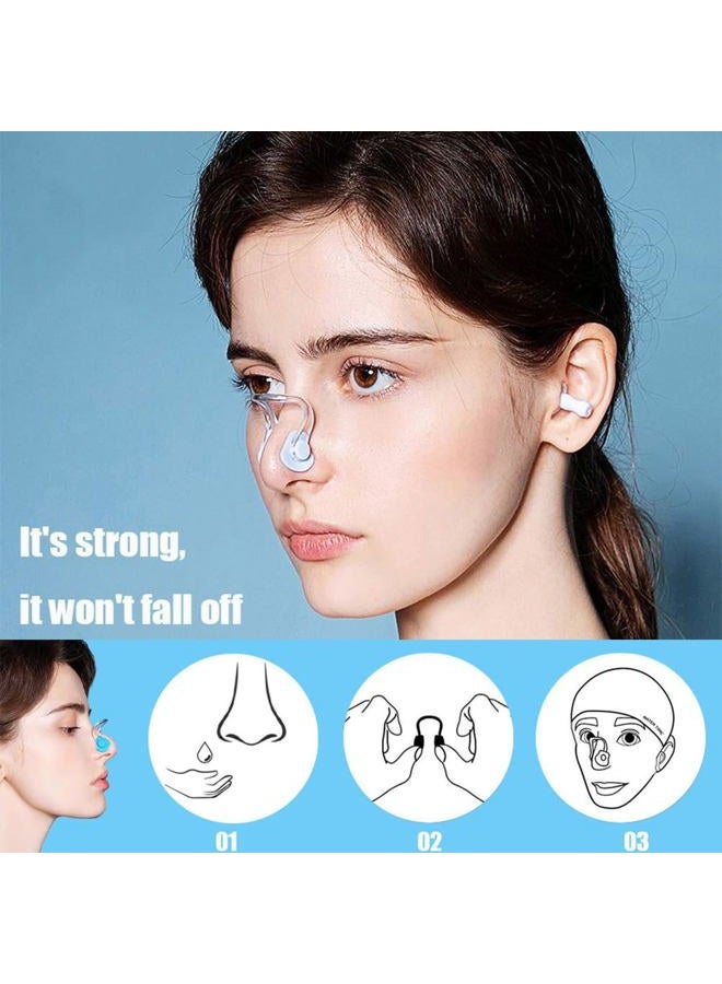 Linwnil 10Pcs/Box Swimming Nose Clips for Children (Age 7+) and Adults, Waterproof with Silica Gel - Image 2