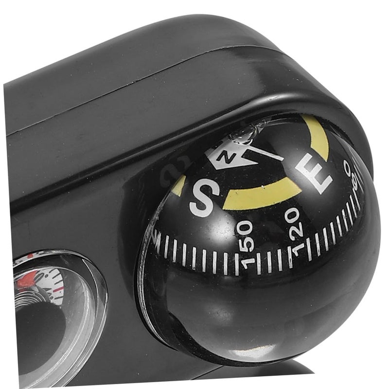 2 Pcs Dashboard Compass Ball With Adhesive Mount Universal Direction Indicator For Car Truck Marine Outdoor Use Black - Image 4