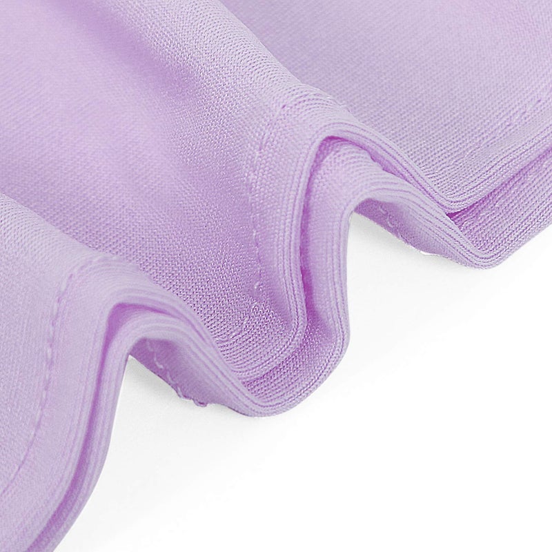 Peomeise 25Pcs Lavender Spandex Chair Sashes With Buckle Slider For Wedding  Party Decoration - Image 3