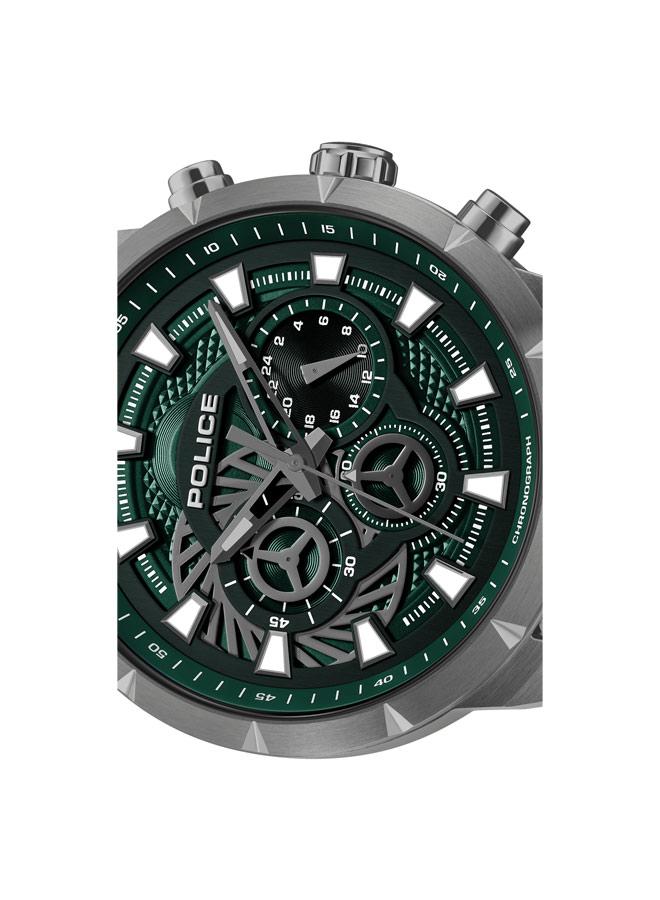 POLICE Men Neist Green Dial Silicone Strap Chronograph Watch , 45mm - Image 4