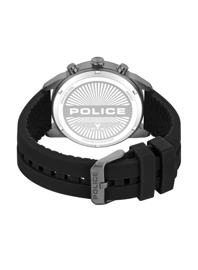 POLICE Men Neist Green Dial Silicone Strap Chronograph Watch , 45mm - Image 3
