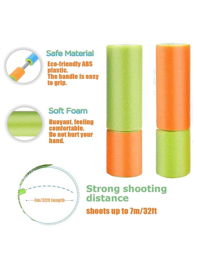 هامزون لعبة مسدس مائي للأطفال والكبار، مسدسات رغوية لرش الماء، مجموعة من 6 مسدسات مائية عالية الضغط من مادة إي في إيه لحمام السباحة والشاطئ والألعاب المائية الصيفية الخارجية وهدايا الحفلات - Image 5