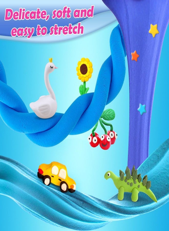 ESSENSON Air Dry Clay - 80 Colors Modeling Magic Clay, Best Gift for Boys & Girls Age 3-12 Year Old, DIY Molding Kids, with Sculpting Tools, Decoration Accessories, Kids Art Crafts - Image 3