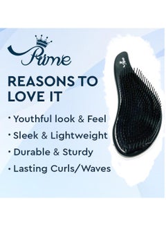 PRIME HairBrush for Wet Curly Detangling Hair Scalp Massage Comb Easy to Clean Comb Styling Curling Straightening Tool for Women and Men  - Image 3
