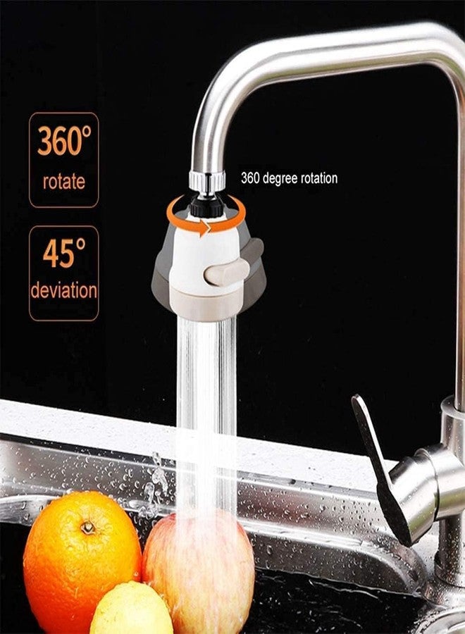 TEKCOOL Flexible Kitchen Tap Head Movable Sink Faucet 360° Rotatable ABS Sprayer Removable Anti-Splash Adjustable Filter Nozzle Swivel Water Saving Aerator 3 Modes Kitchen Tap(Pack Of 2), Compact - Image 5