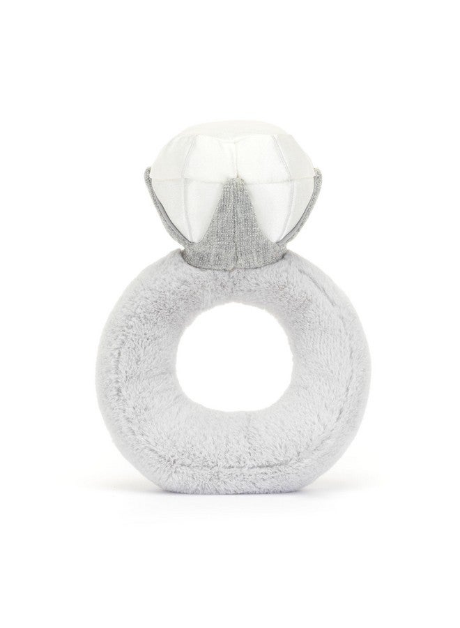 Jellycat Jellycat Amuseables Diamond Ring Stuffed Toy, 8 inches - Wedding Ring Plush - Engagement and Wedding Gift  - Image 3