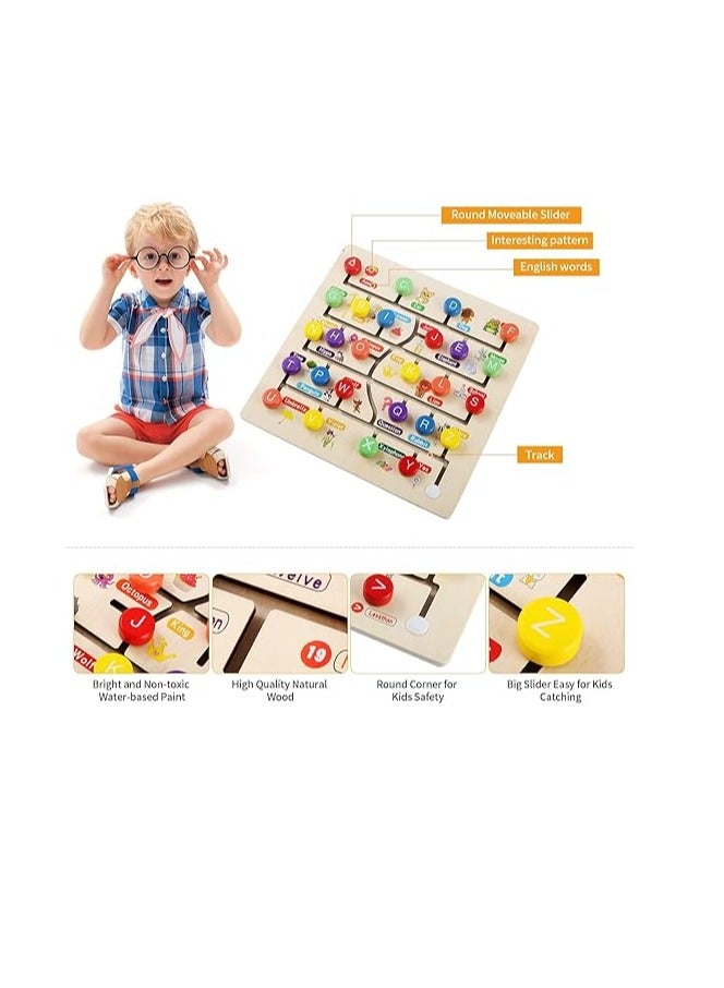Numbers Learning Board with Sliding Pins, Activity Toy, Brain and Sensory Development, Montessori Puzzle Toy, Preschool Educational Learning for Toddlers,3 4 5 Year Kids Boys Girls  - Image 3