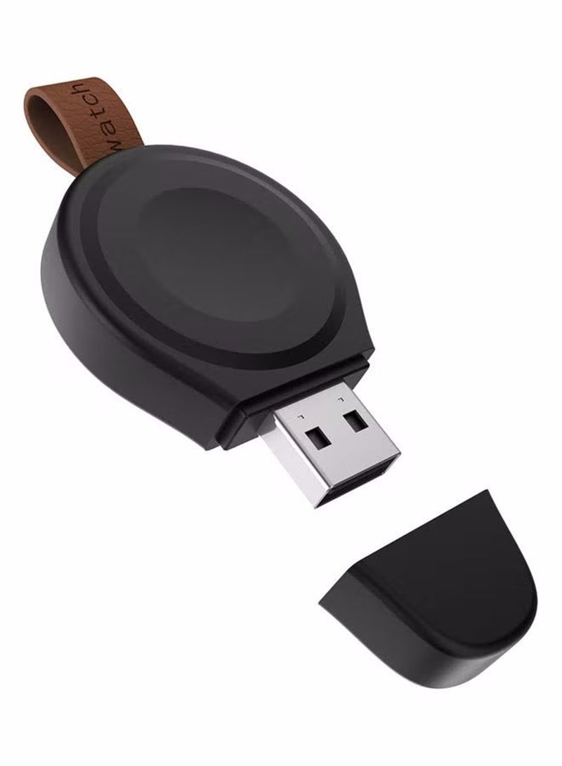 iWatch Portable USB Magnetic Charger For Apple iWatch Series SE/6/5/4/3/2/1 Black