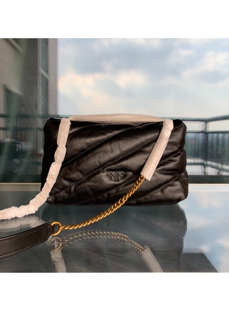 Pinko Solid Color Crossbody Shoulder Bag 29*20*8cm - Image 3