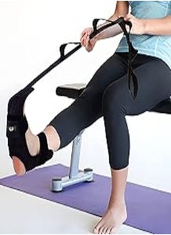 Tdas Tdas Foot Stretcher Calf Yoga Ligament Stretching Strap Ankle Leg Hamstring for Plantar Dancers Fasciitis Drop Pain Relief Achilles Tendonitis Belt Equipment Bands Band Stretch 