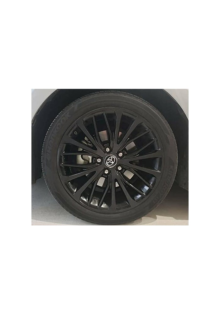 SlickMod Chrome Delete Blackout Vinyl Overlay for 2018-2020 Toyota Camry SE 18" Sport Wheel Rims (Gloss Black) - Image 2