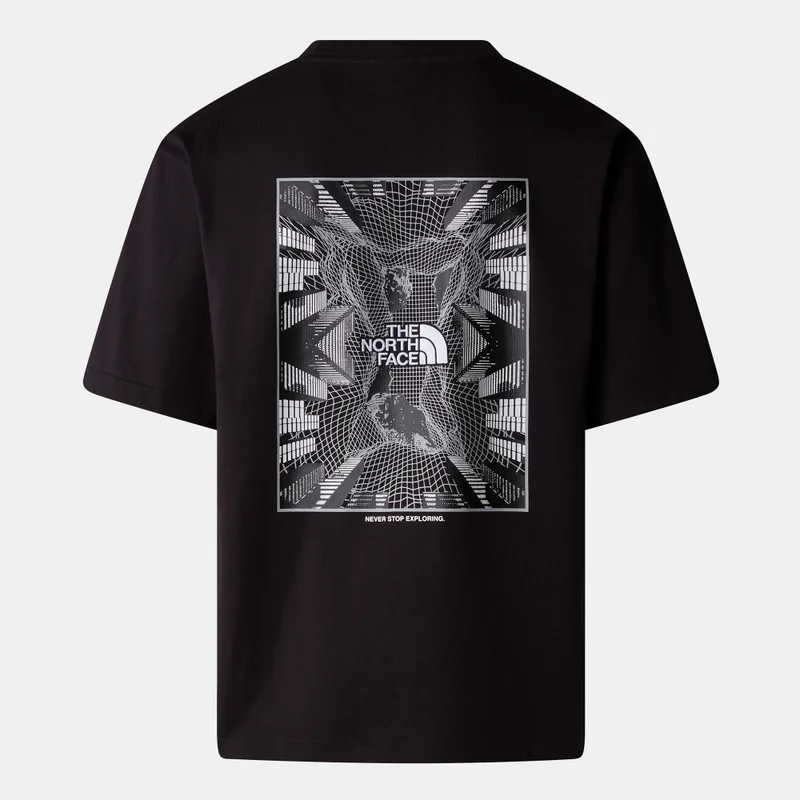 ذا نورث فيس تيشيرت رجالي برسومات المدينة