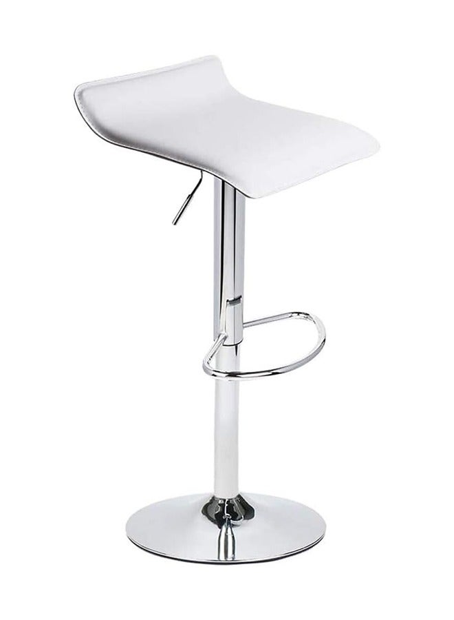 JCB CHIC Bar Stool Chairs High Stool Chair Adjustable Stool ，PU Leather with Chrome Base, Pub Counter Chair（white） - Image 1