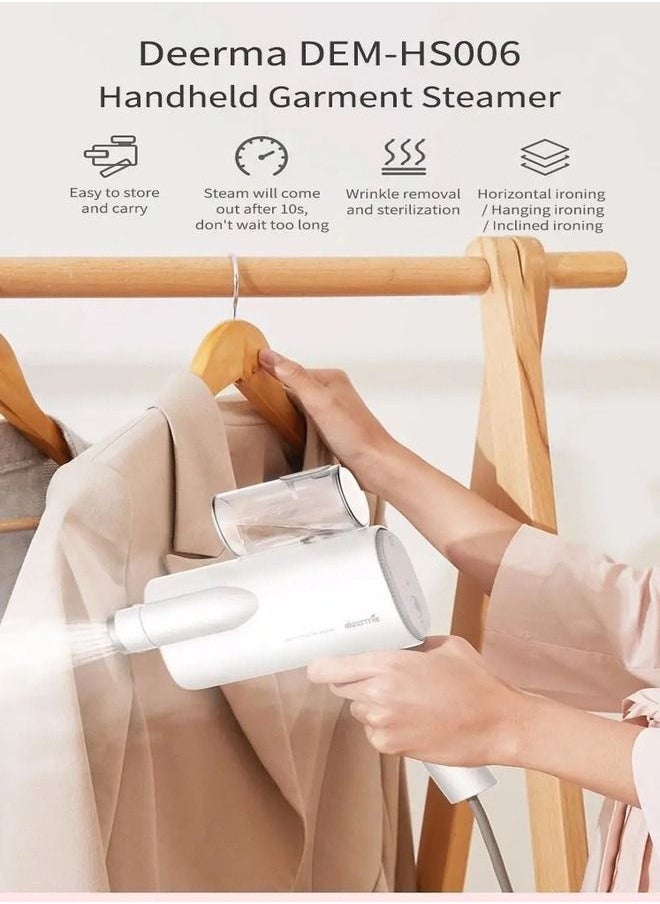 Generic - Deerma DEM-HS006 Handheld Garment Steamer 220V Household Foldable Electric Mini Travel Portable Steam Ironing Clothes Wrinkle Sterilization machine - Image 1