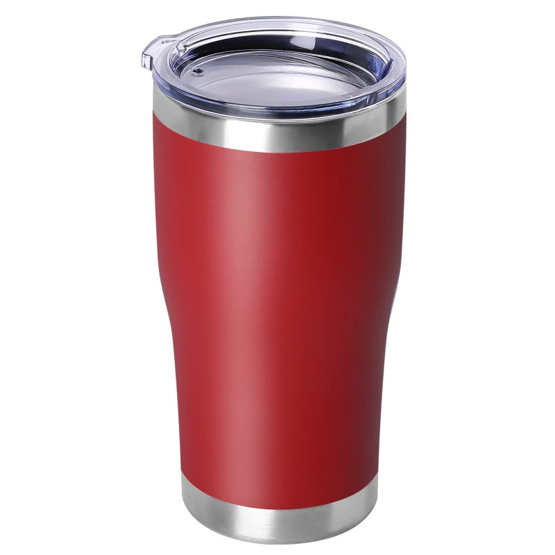DOMICARE DOMICARE 20oz Tumbler with Lid Stainless Steel Tumblers Bulk, Double Wall Vacuum Insulated Coffee Travel Mug Powder  - Image 1