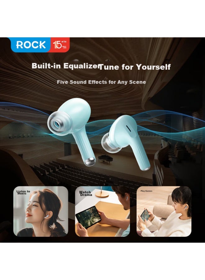 روك Rock Doraemon سماعات بلوتوث بشاشة لمس، أطراف أذن ناعمة، إلغاء ضوضاء نشط، عمر بطارية طويل، طاقة عالية بدون فقدان، صوت قوي جدًا، للرياضة، الألعاب، عيد الحب، هدايا عيد الميلاد - Image 4
