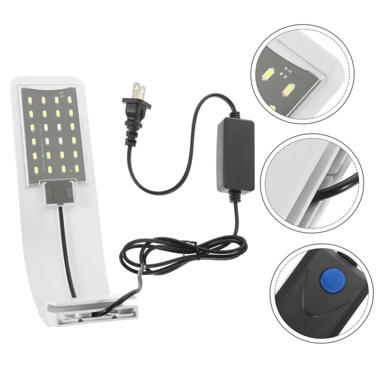 Aquatic Plant Growth LED Clip Light For Fish Tank Waterproof Easy Install US Plug - Image 3