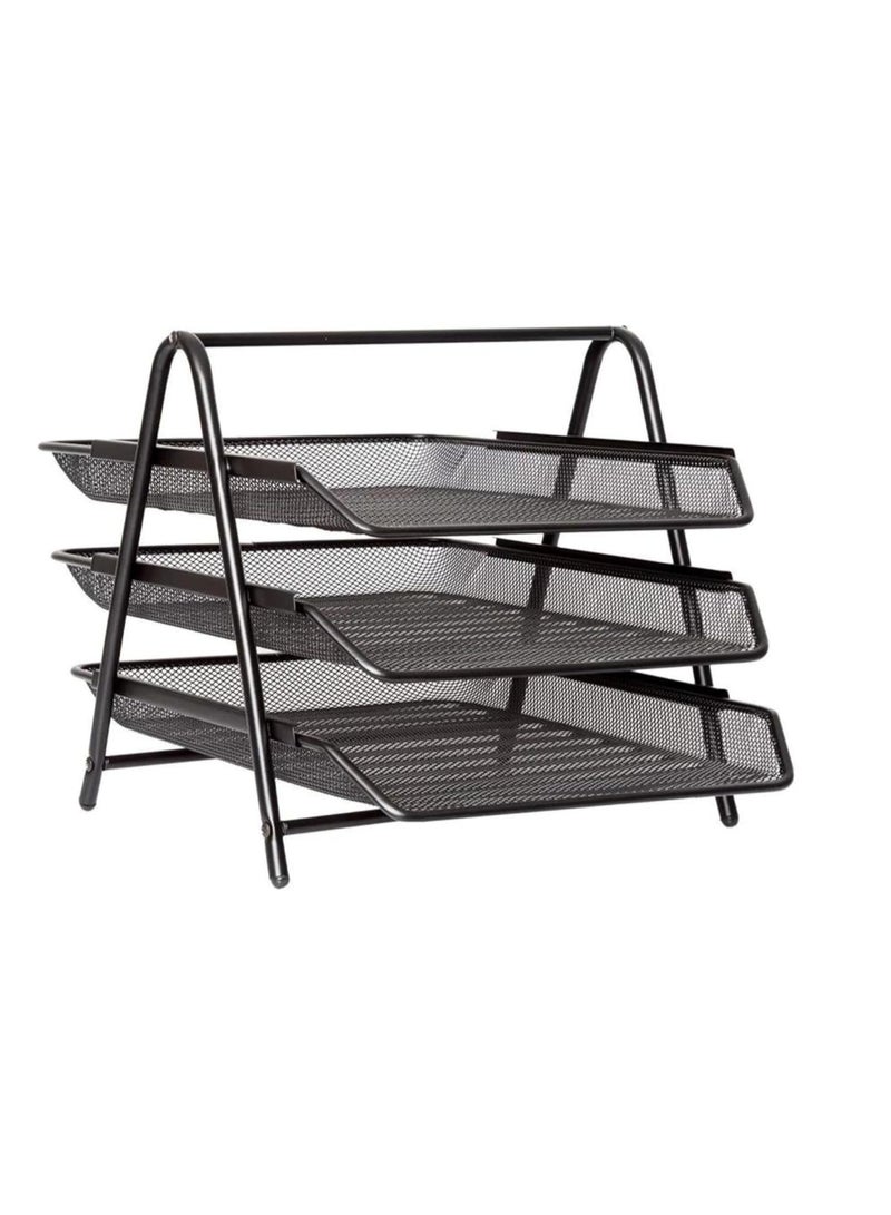 MODEST صينية معدنية شبكية 3 طبقات باللون الأسود - Image 2