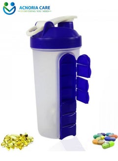 ACNORIA CARE Weekly Pill Case 7 Days Once A Day With 700ml Water Bottle Suitable For Travel Athletes -  From Acnoria Care  - Image 2