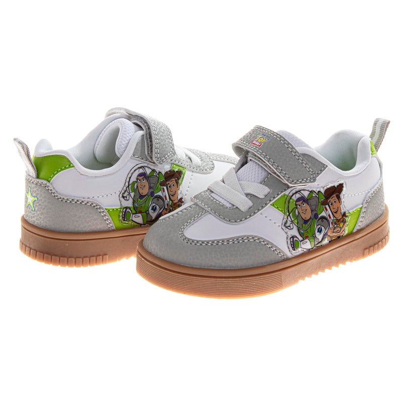 Josmo Toy Story Shoes for Boys - Shoe Classic Retro Style Sport Soccer Sneakers - Buzz Lightyear Sheriff Woody/Green (Size 8 Toddler) - Image 4