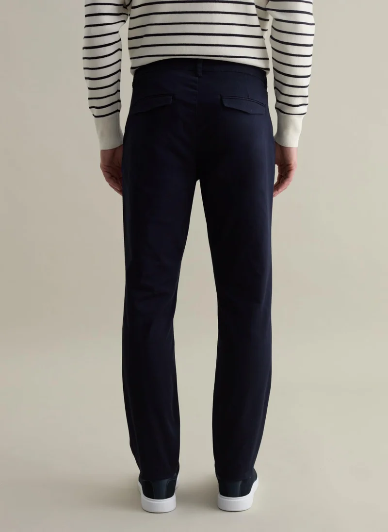 Ovs Slim-Fit Chinos In Stretch Twill