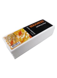 Waxness Extra Comfort Epilating Strips White 275 x 783 inch 1 Pack of 100 Strips