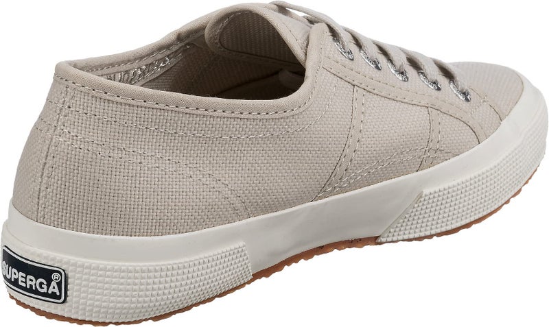 Superga 2750 COTU Classic Sneaker - Unisex Sneakers - Soft Textile Lining - Cushioned Footbed - Metal Eyelets Grey Sand/Full Avorio EU 36 (US Men's 4.5, Women's 6) Medium - Image 4