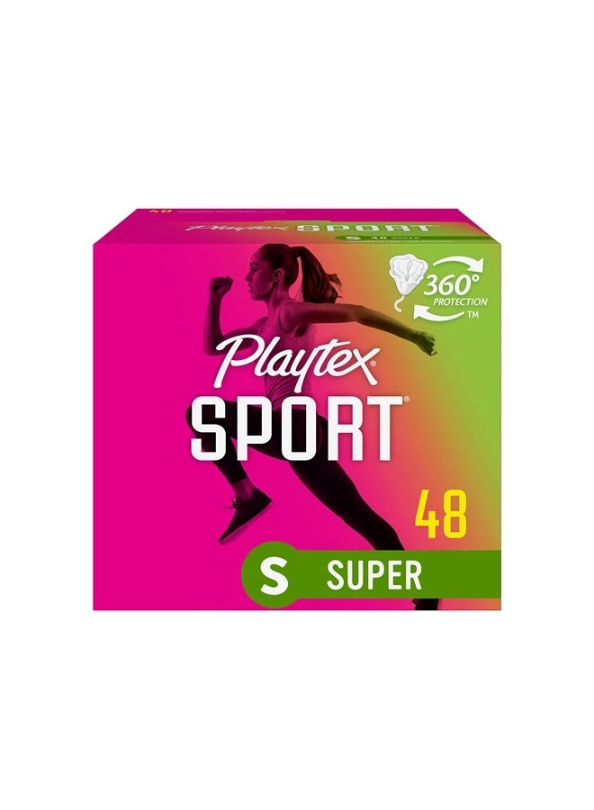 Playtex Sport Tampons, Super Absorbency, Fragrance-Free - 48ct - Image 1