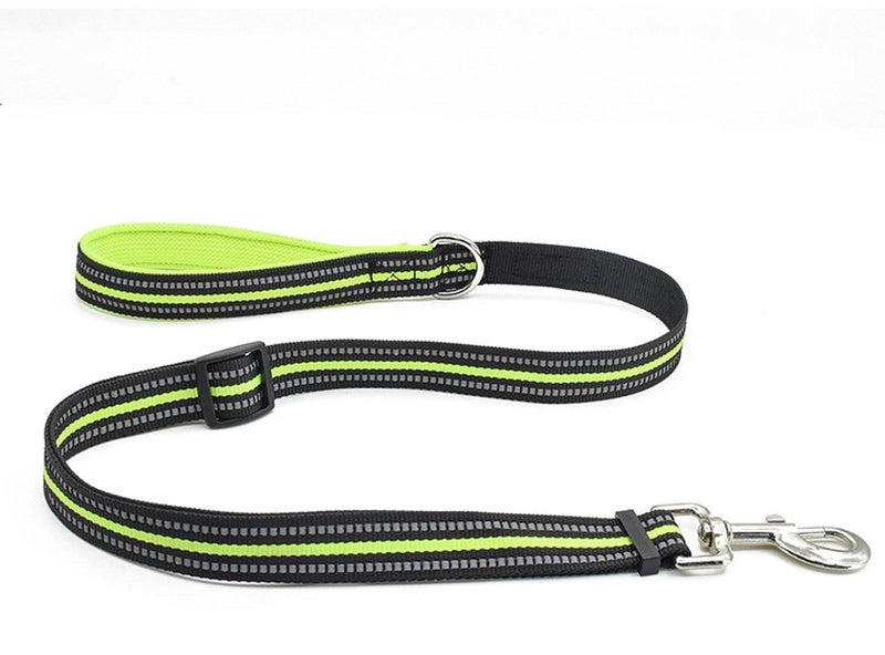 سلسلة كلاب بيد مبطنة بشبكة لون أصفر - Image 2