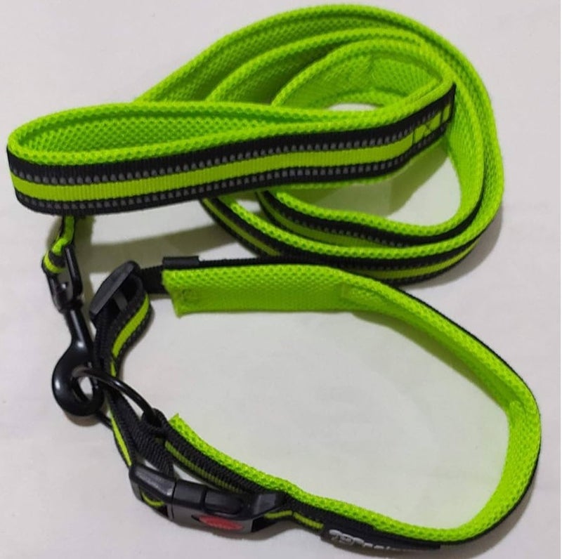 سلسلة كلاب بيد مبطنة بشبكة لون أصفر - Image 3