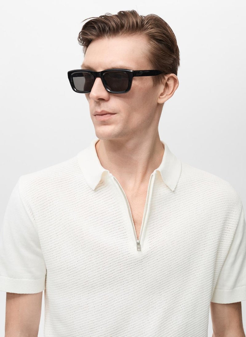 Mango Man Zip Neck Polo  - Image 4