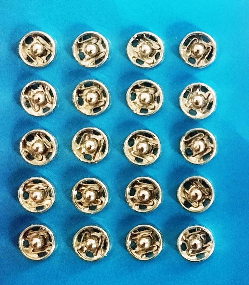 Jodhana Titch Button Size No 1 80 Button Metal Buttons Tailoring Material for Clothing Bags and Accessories Home Decor etc  - Image 1