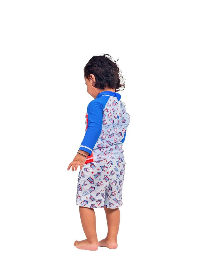 COEGA SUNWEAR COEGA Baby Boys Boardshorts - Blue Beach Huts