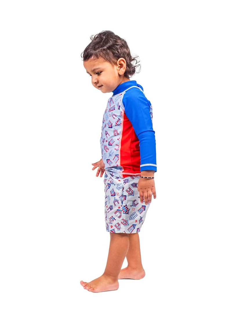 COEGA SUNWEAR COEGA Baby Boys Boardshorts - Blue Beach Huts