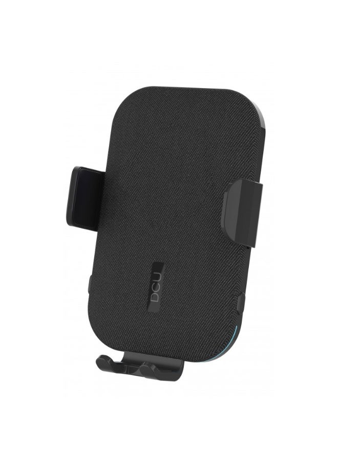 DCU TECNOLOGIC DCU 36100435  Wireless Fast Charging Car Mount 15W , Auto-Clamp Air Vent Phone Holder, Qi-Compatible for 4.7”-6.9” Smartphones – Black - Image 1