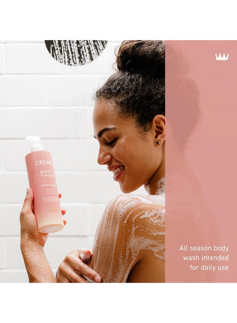 cremo Skin Moisturizing Wild Iris Musk Women's Body Wash 16 Fl Oz - Image 3