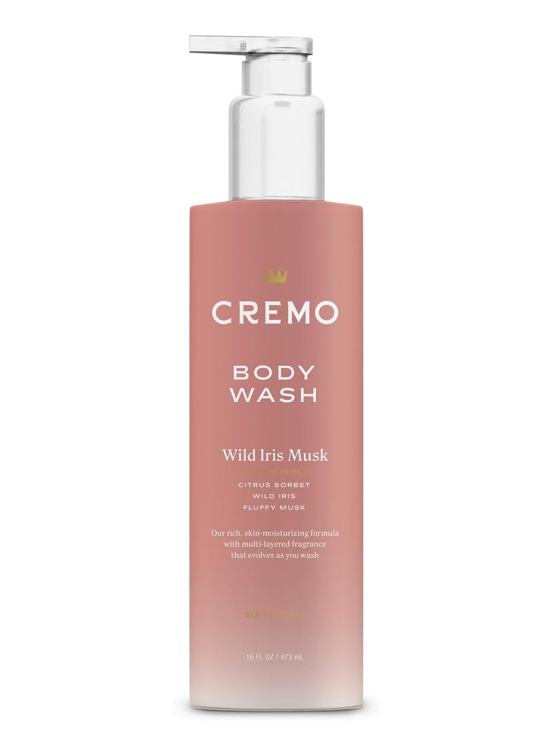 cremo Skin Moisturizing Wild Iris Musk Women's Body Wash 16 Fl Oz - Image 1