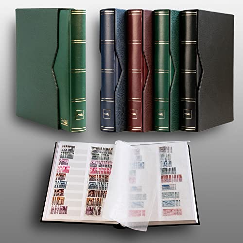 Prophila Collection Prophila stockbook 60 White Divided Sides Padded with slipcase Green - Image 2