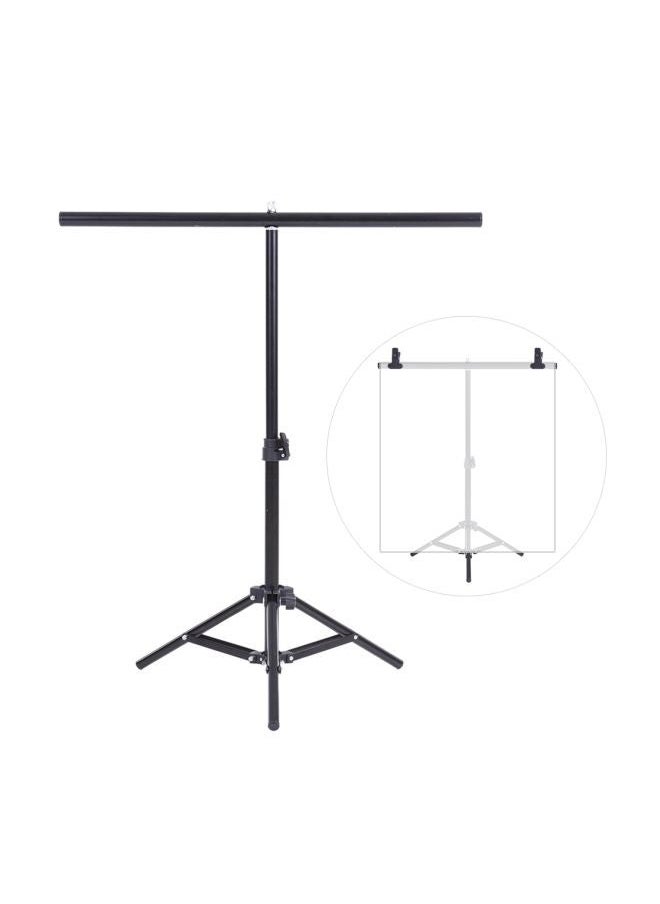 Generic - Photography Studio Stand Kit For PVC Background Black/Silver - Image 1