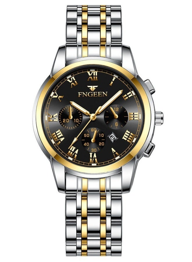 FNGEEN 4006 Men Watches Top Brand Luxury Waterproof Date Clock Male Steel Strap Casual Quartz Watch Sports Wrist Watch Men - Image 2