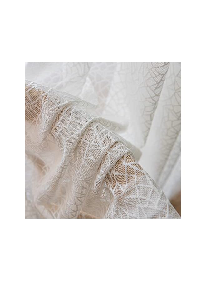 The Bros Curtains Sheers Translucent Window Screen,1 Piece package for Bedroom,Livingroom and Balcony - Image 2