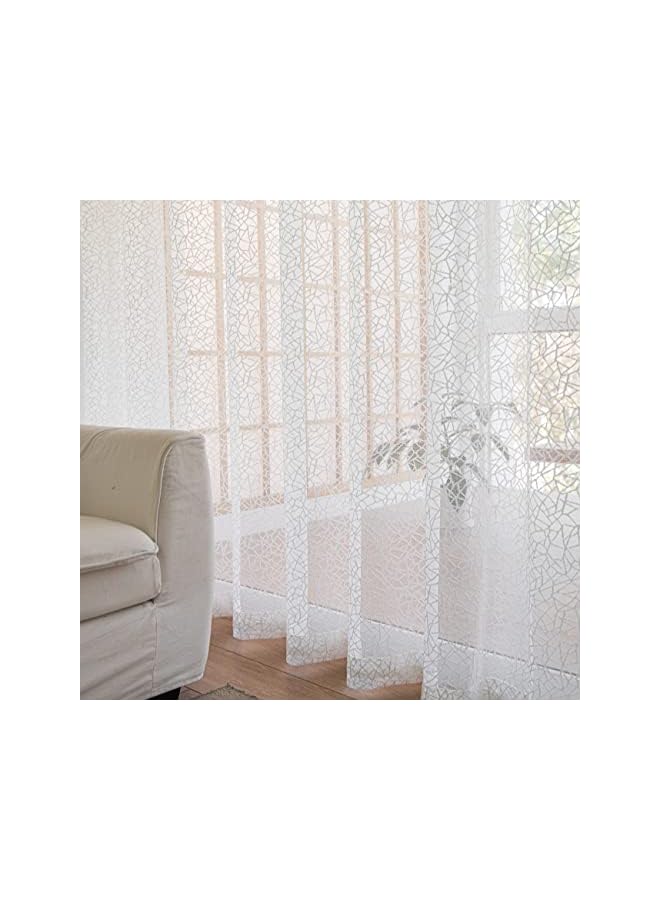 The Bros Curtains Sheers Translucent Window Screen,1 Piece package for Bedroom,Livingroom and Balcony - Image 5
