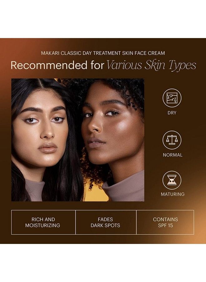 Makari - Classic Day Radiance Face Cream (1.85 Fl.Oz) | Antiaging And Brightening Treatment For Dark Marks Scars Blemishes And Hyperpigmentation | Moisturizing Face Day Cream For Dry & Maturing Skin - Image 1