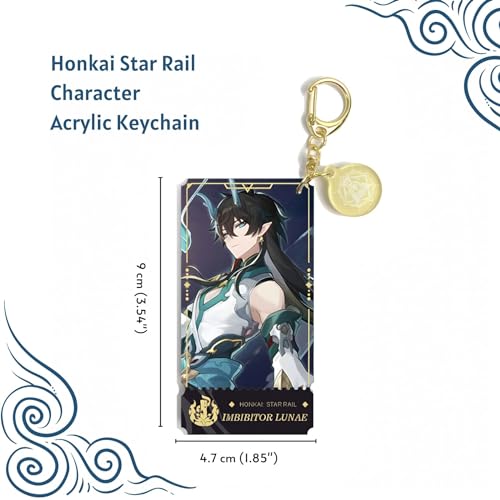 GOLEHS Honkai Star Rail Character Acrylic Keychain - 3.54" x 1.85" Waterproof and Scratch-Resistant Design - Image 2