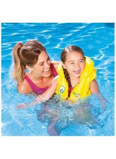 Bestway 32034-Inflatable Swim Safe Vest Step B 51x46cm/20"x18", Yellow  - Image 3